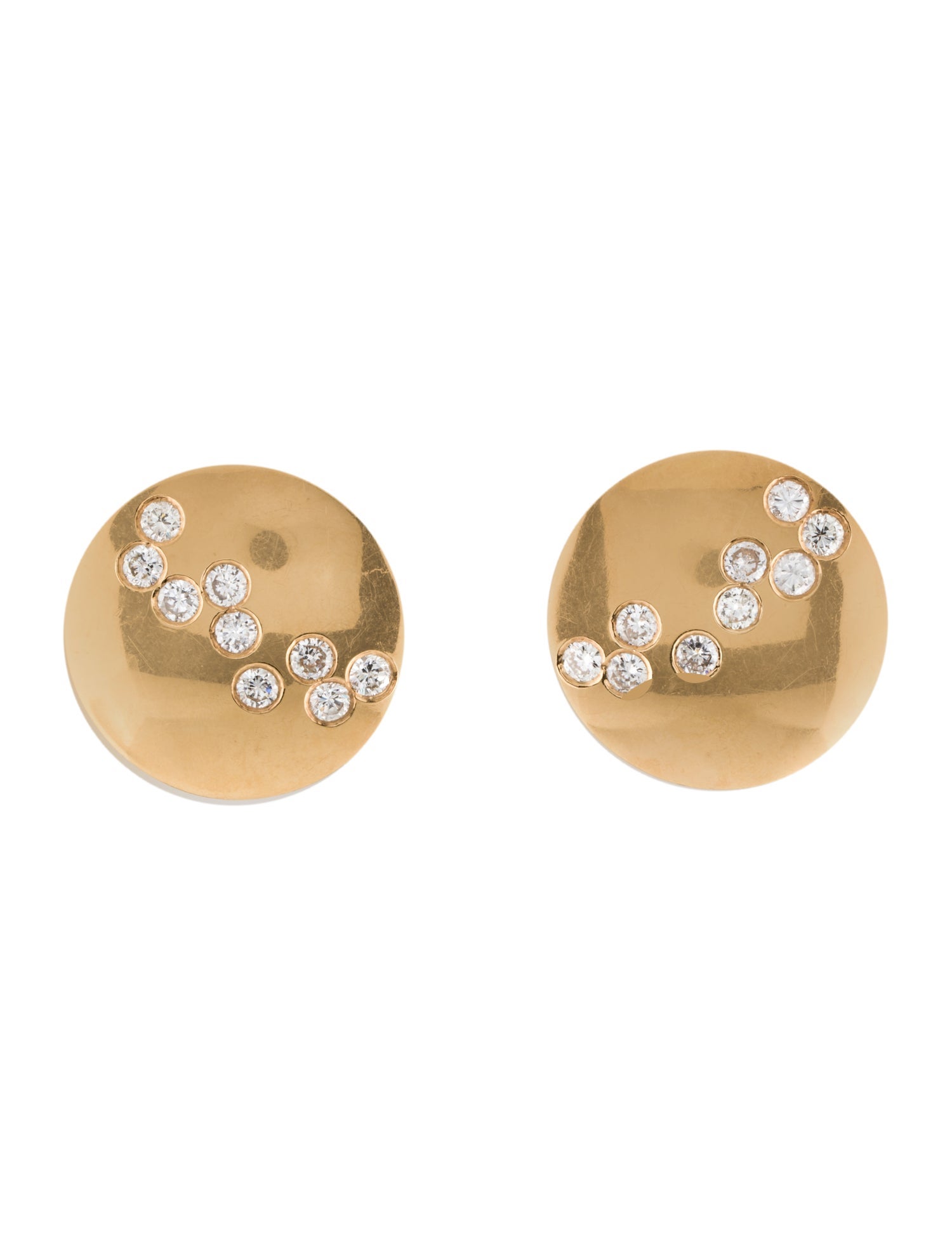 Earrings Thomas Michaels 14K 2.70ctw Diamond Earclips