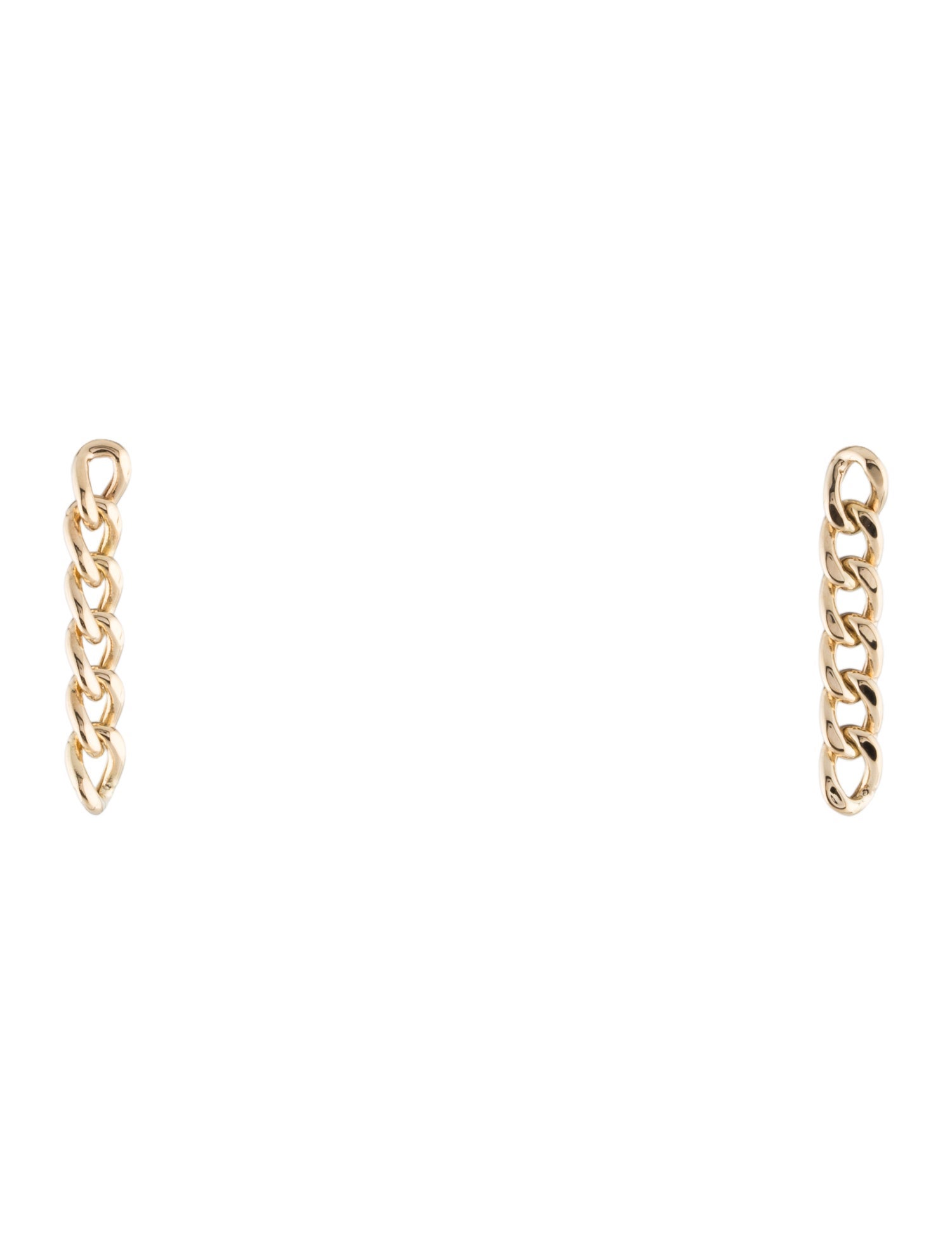 Earrings 14K Curb Link Drop Earrings