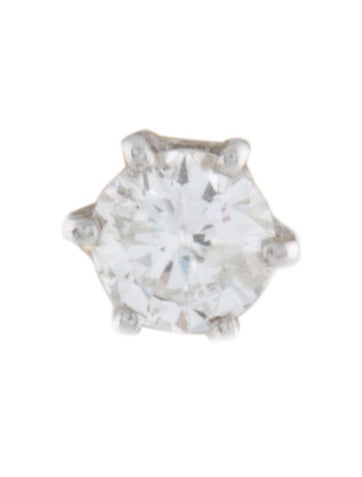 Earrings Stud 14K Diamond Single Earring