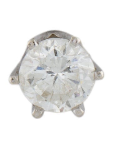 Earrings Stud 14K Diamond Single Earring