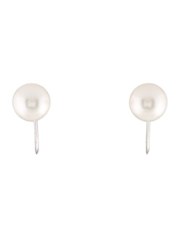 Earrings Clip-On 14K Pearl Screw 8.0-9.0mm