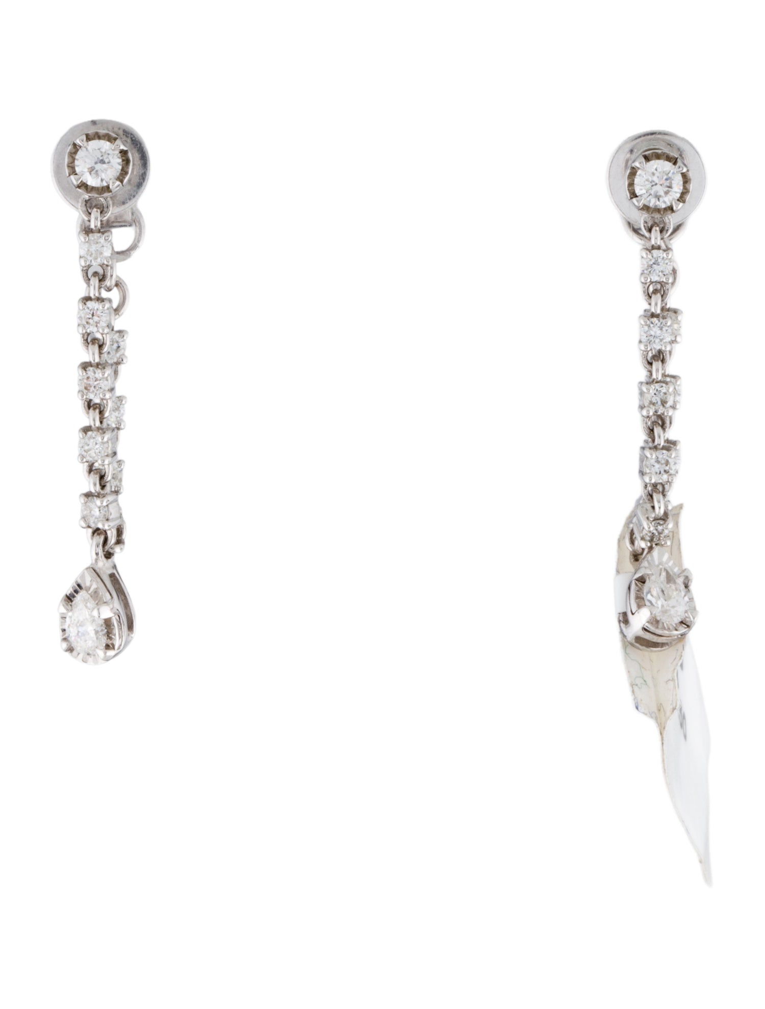 Earrings 14K Diamond Drop Earrings