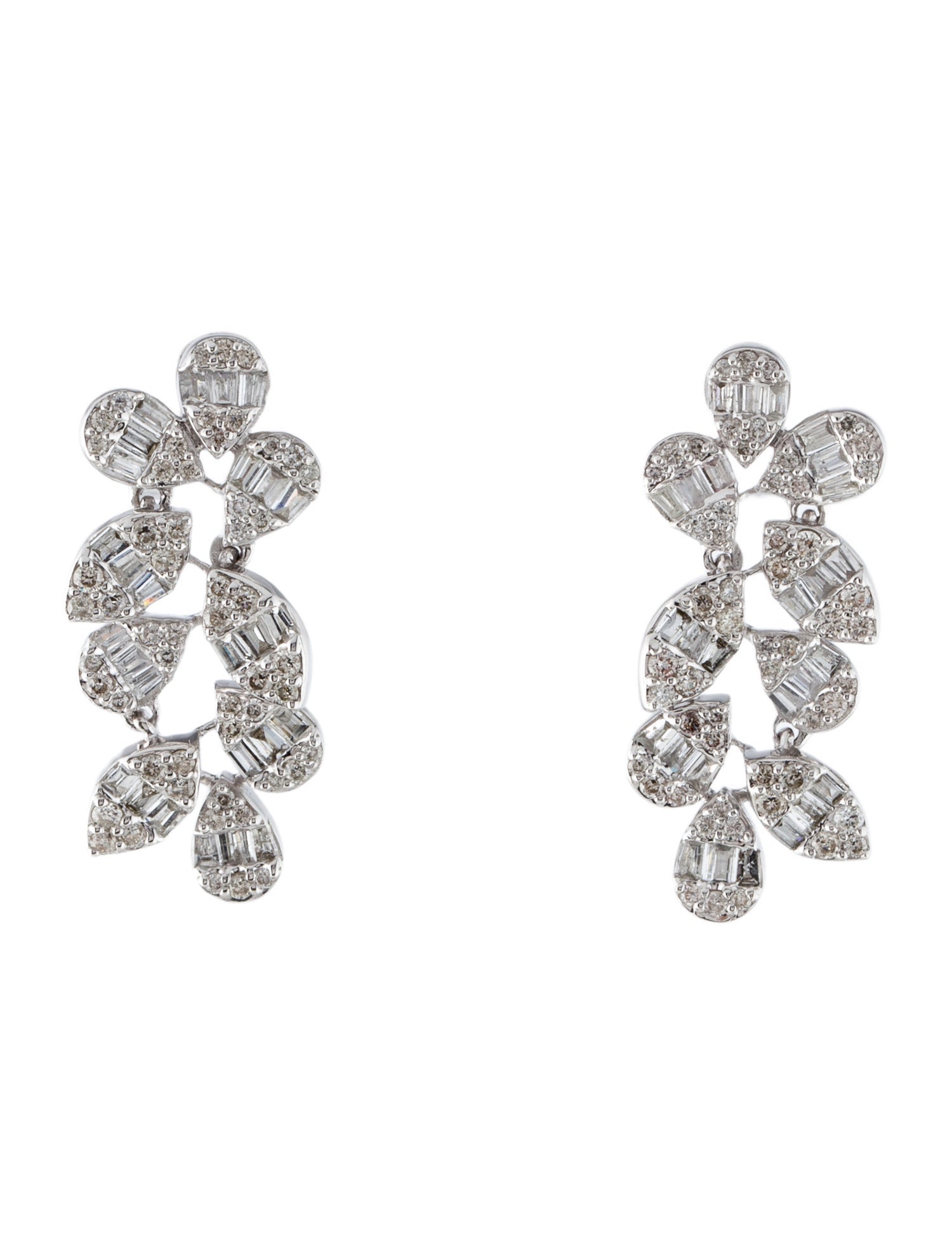 Earrings 14K 1.46ctw Diamond Petal Drop Earrings