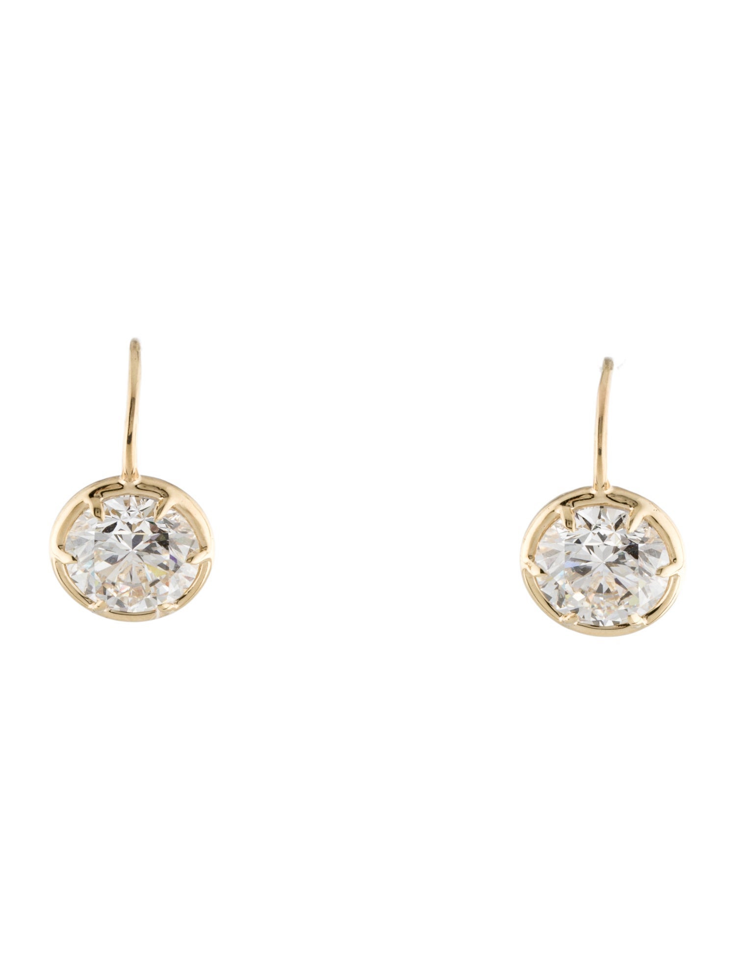 Earrings 14K 5.93ctw Lab-Grown Diamond Drop Earrings