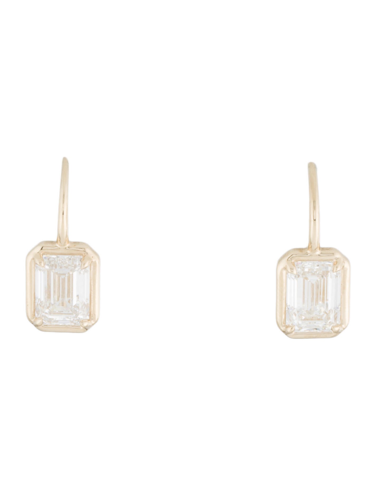 Earrings 14K 2.81ctw Lab-Grown Diamond Drop Earrings