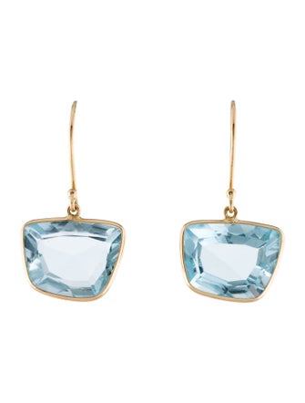 Earrings 14K Topaz Drop Earrings