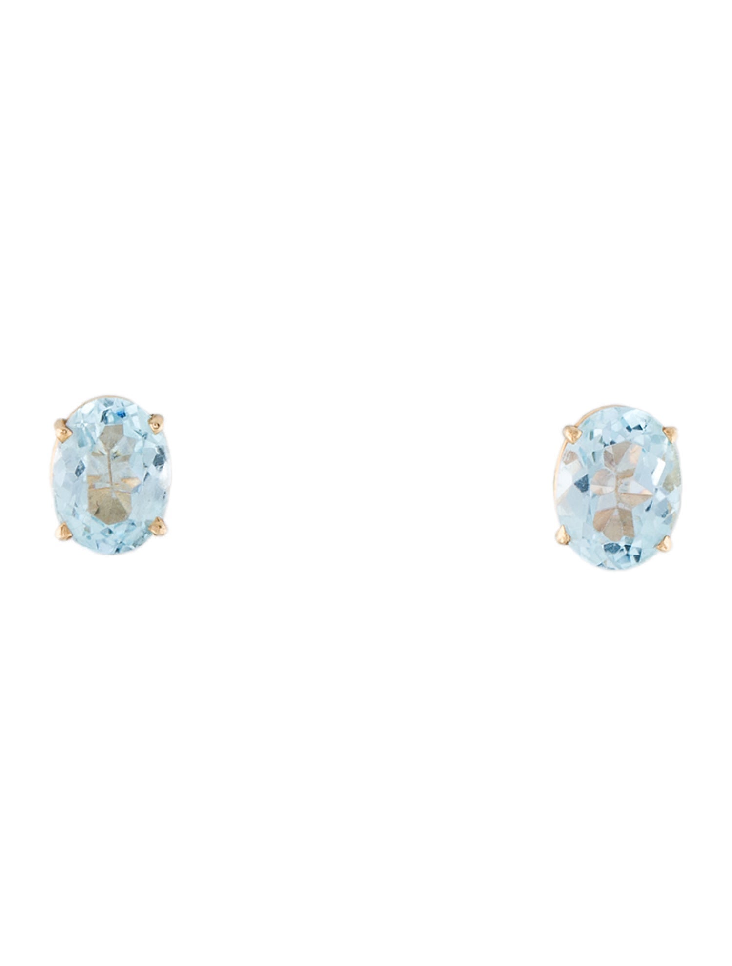 Earrings 14K 2.88ctw Topaz Stud Earrings