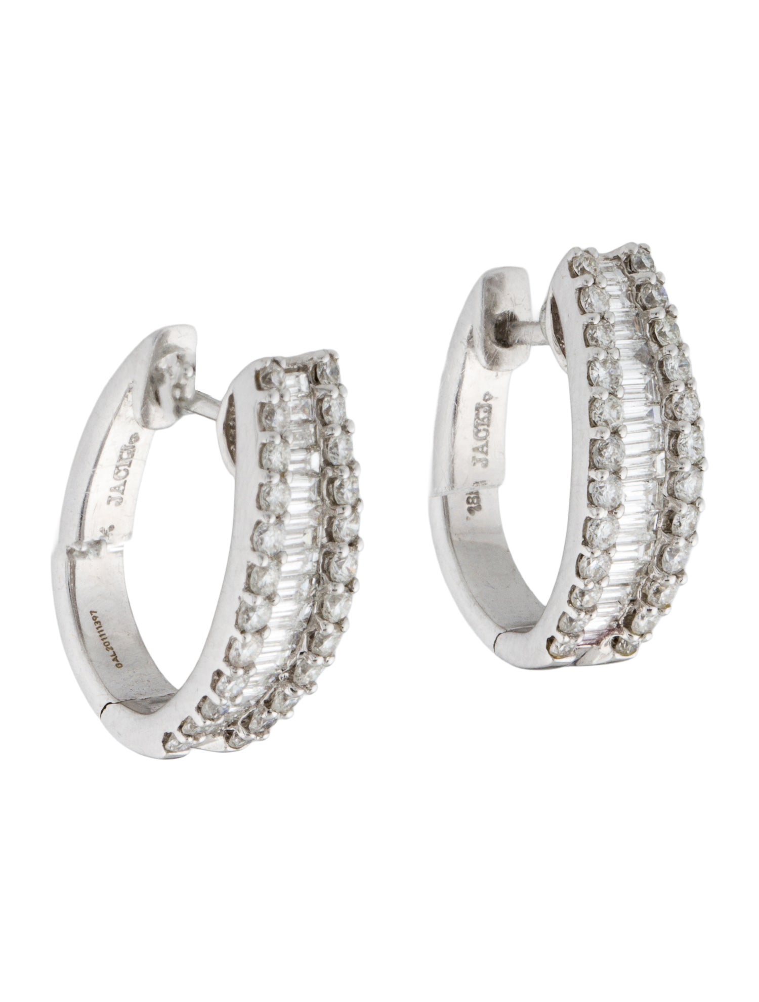 Earrings 18K 1.86ctw Diamond Huggie Earrings