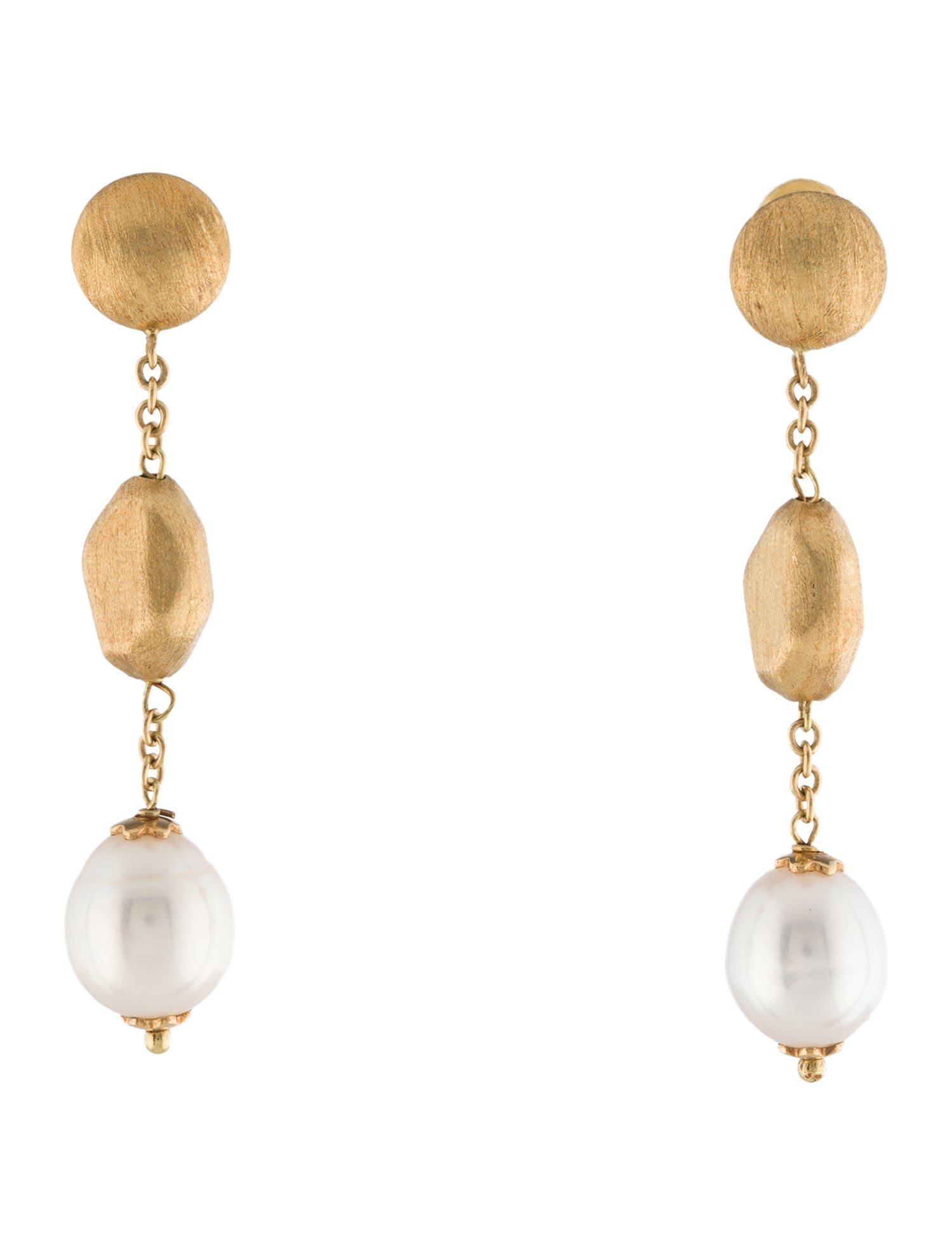 Earrings 18K Pearl Drop Earrings