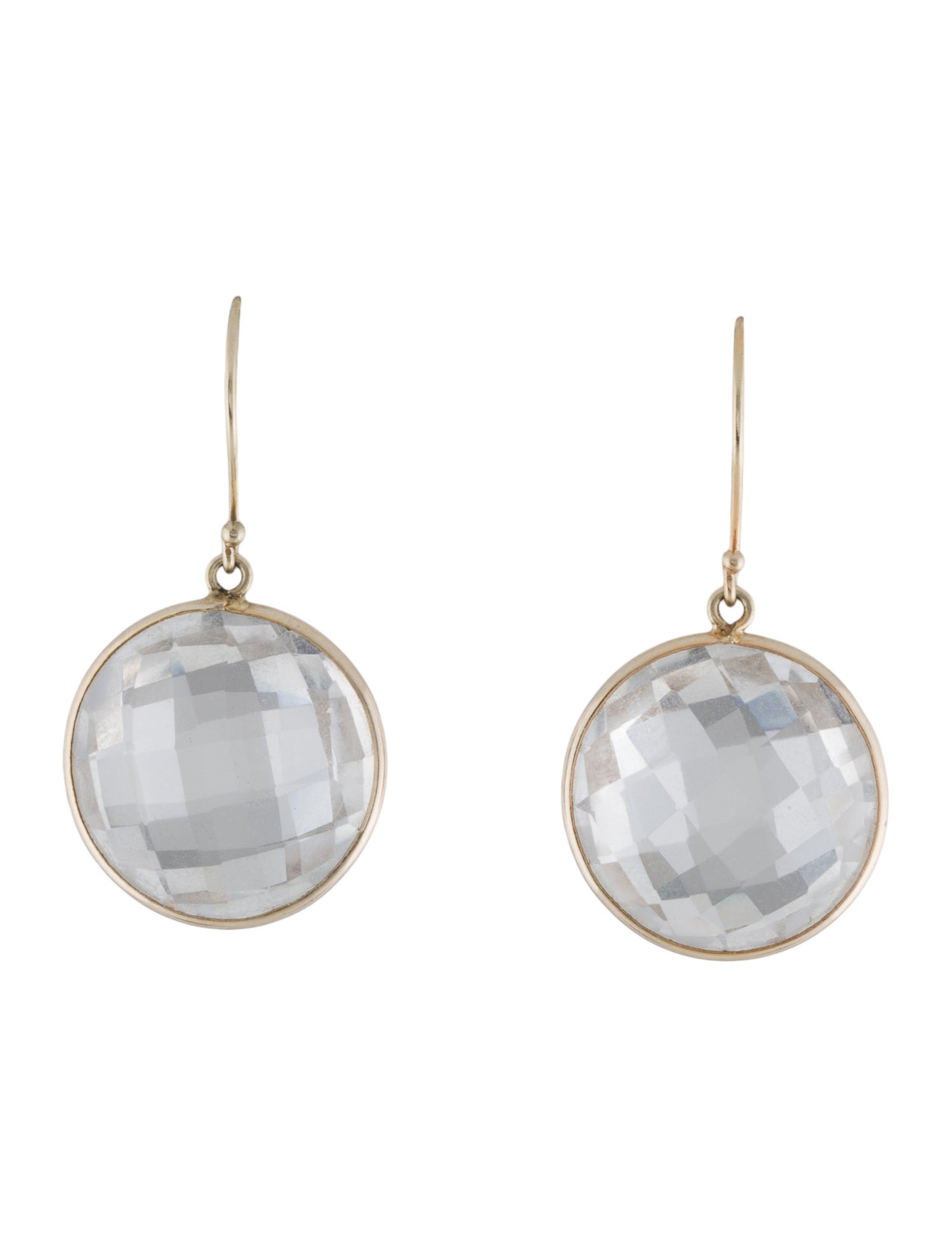 Earrings 14K Quartz Drop Earrings