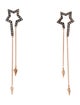 Earrings 18K Diamond Star Chain Drop Earring