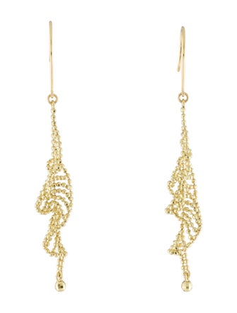 Earrings 18K Beaded Drop Earrings