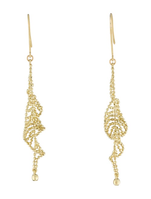 Earrings 18K Beaded Drop Earrings