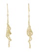 Earrings 18K Beaded Drop Earrings