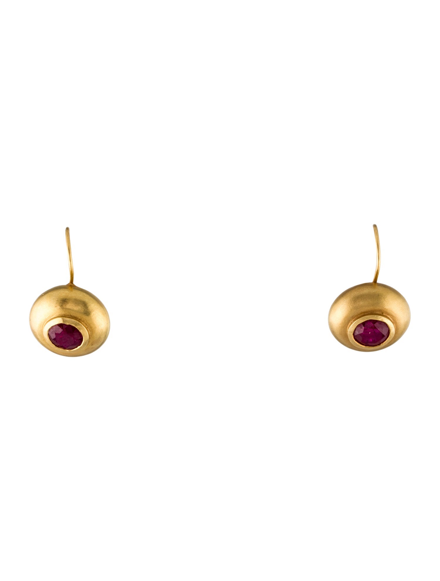 Earrings 18K 2.24ctw Ruby Drop Earrings