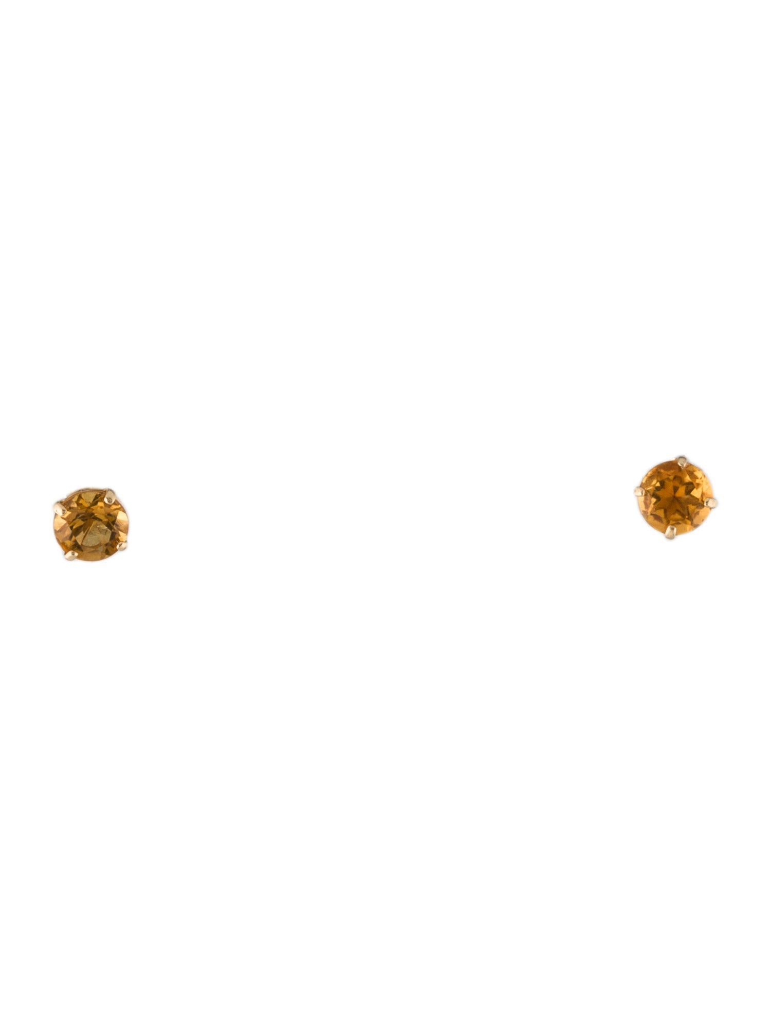 Earrings 14K Citrine Studs