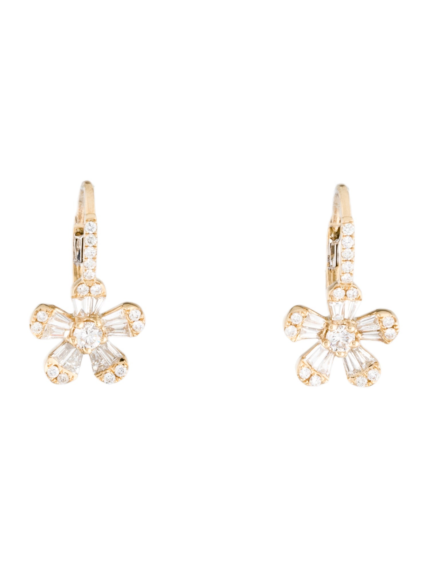 Earrings 14K 1.08ctw Diamond Drop Earrings
