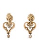 Earrings 14K Two-Tone Diamond Heart Earrings