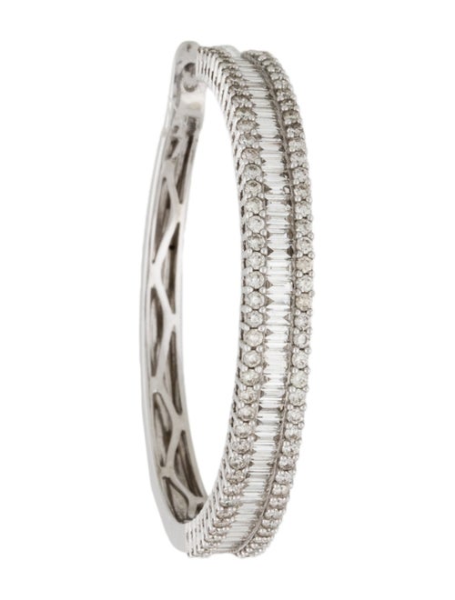 Earrings 18K 3.10ctw Diamond Hoop Earring