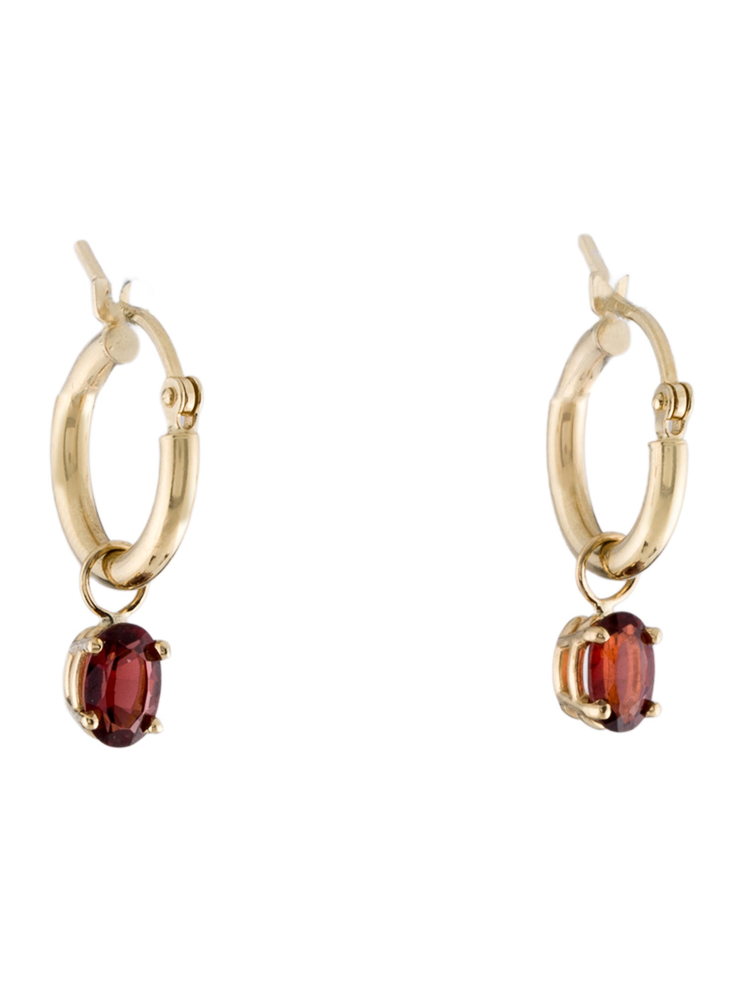 Earrings 14K 1.06ctw Garnet Drop Earrings