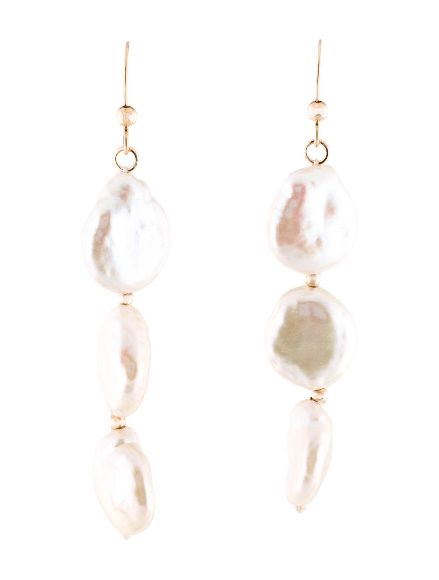 Earrings 14K Pearl Drop Earrings