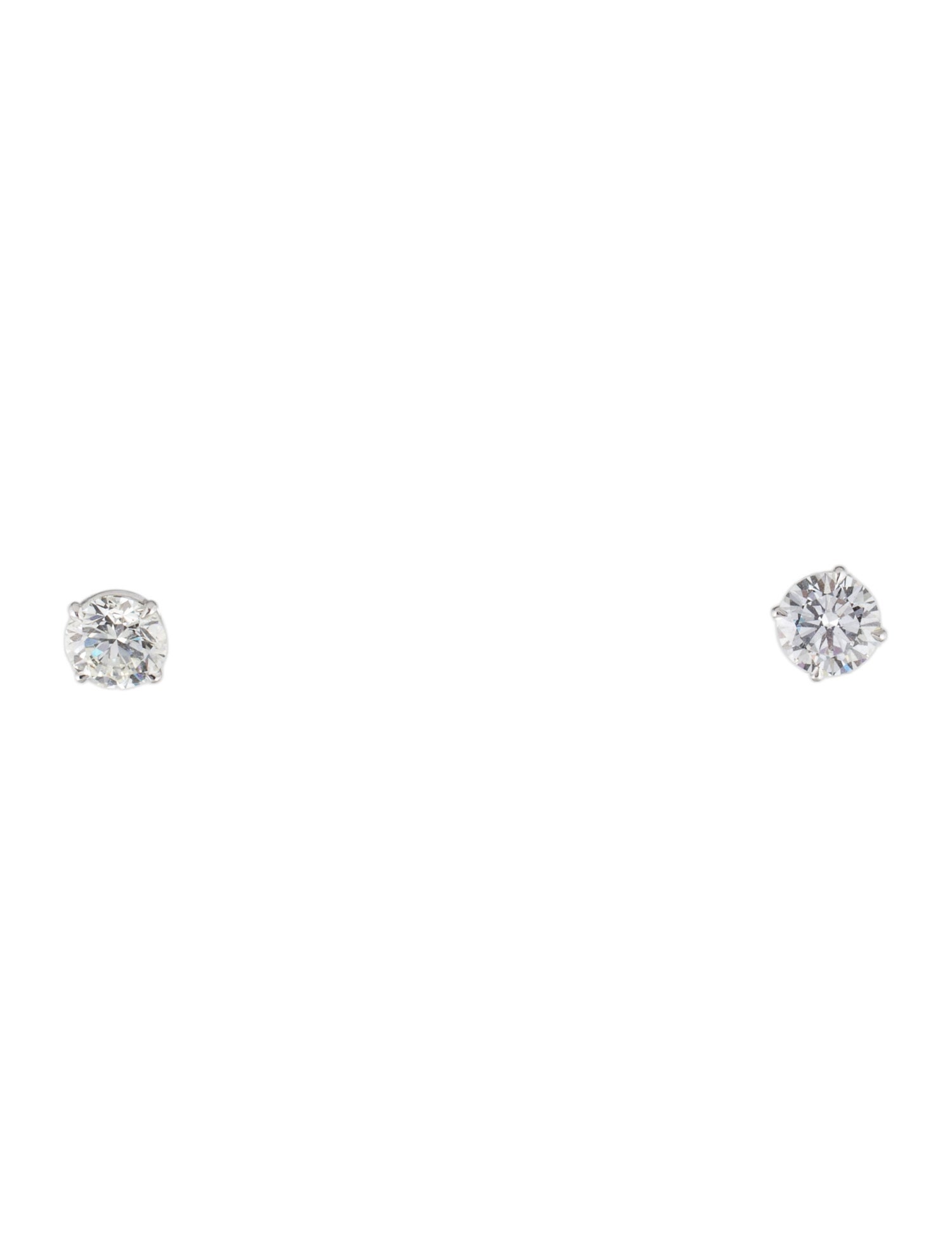 Earrings 14K 2.93ctw Lab-Grown Diamond Threaded Stud