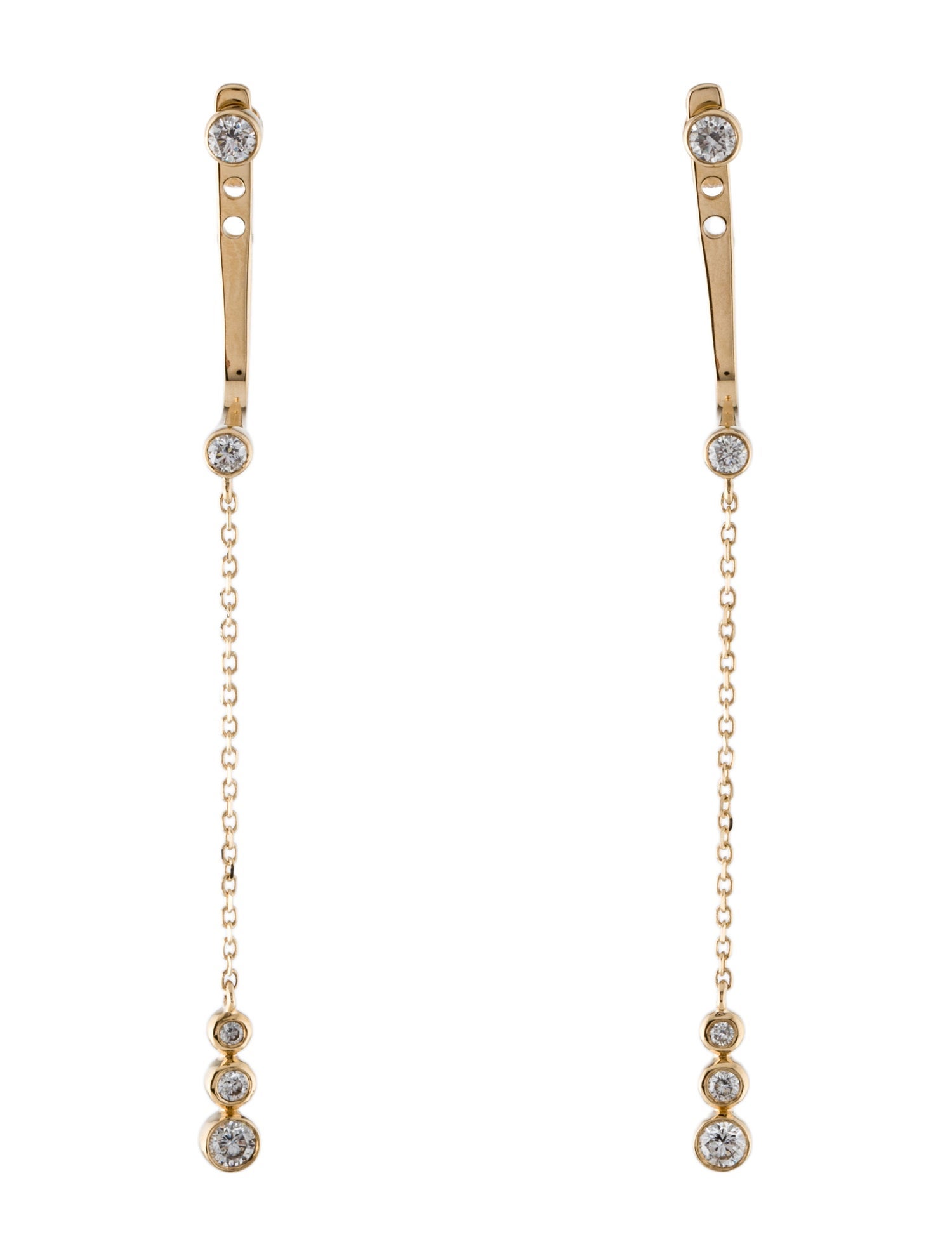 Earrings 14K Diamond Drop