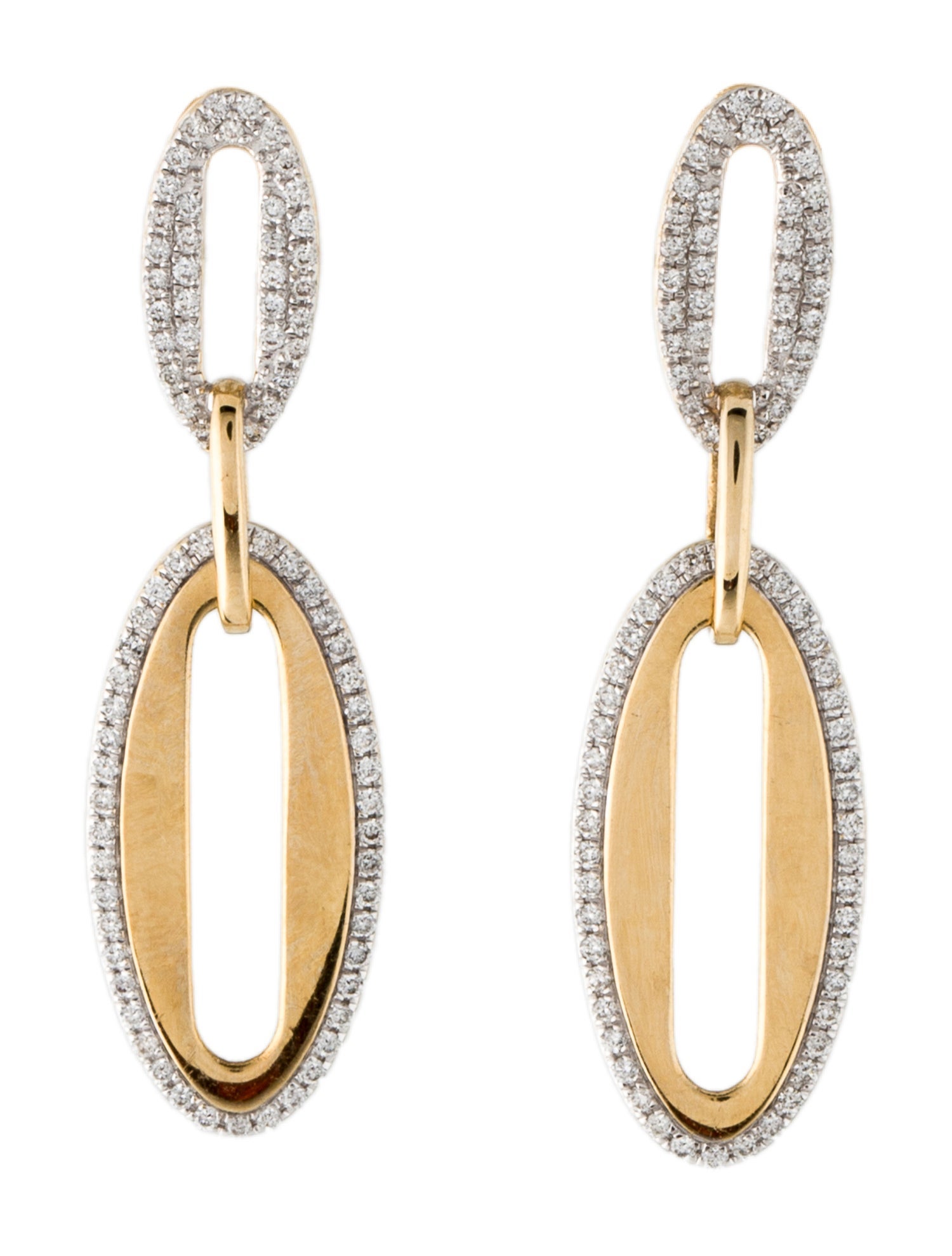 Earrings 14K Diamond Drop Earrings