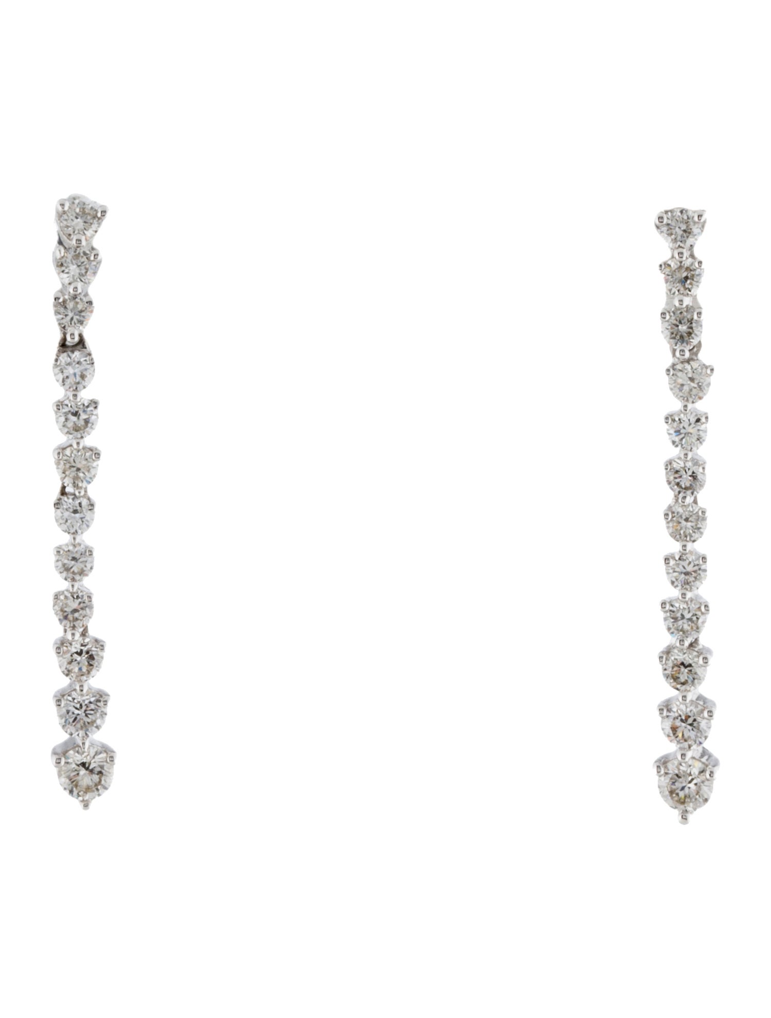 Earrings 14K Diamond Drop Earrings