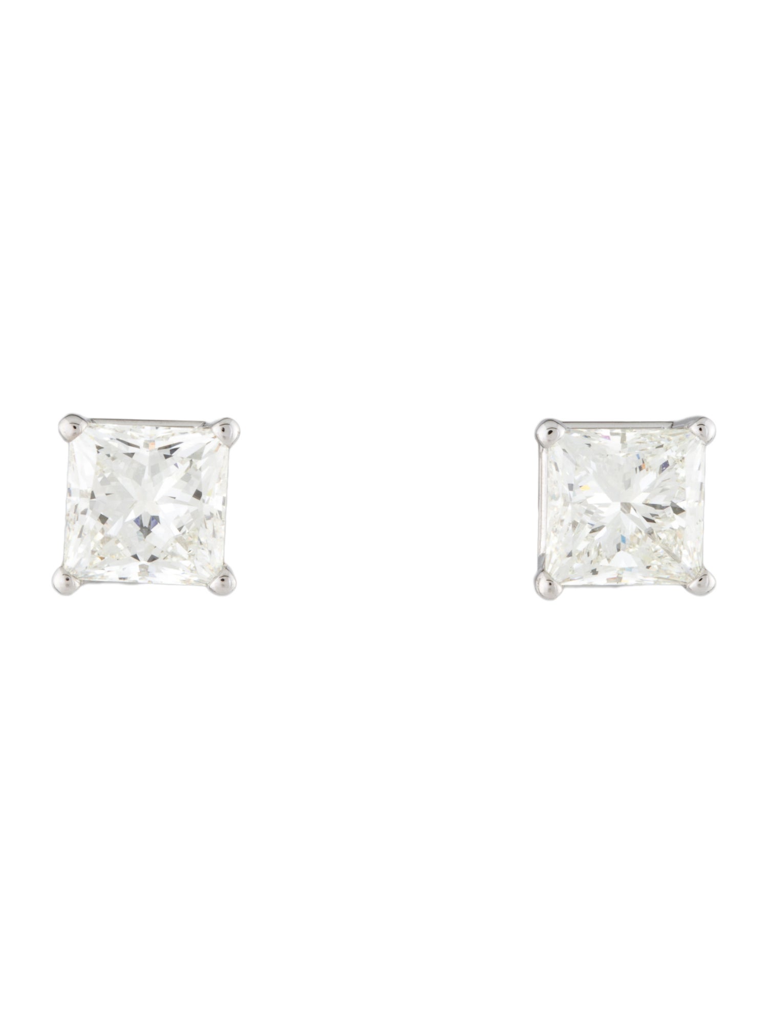 Earrings 14K 4.06ctw Lab-Grown Diamond Solitaire Stud Earrings