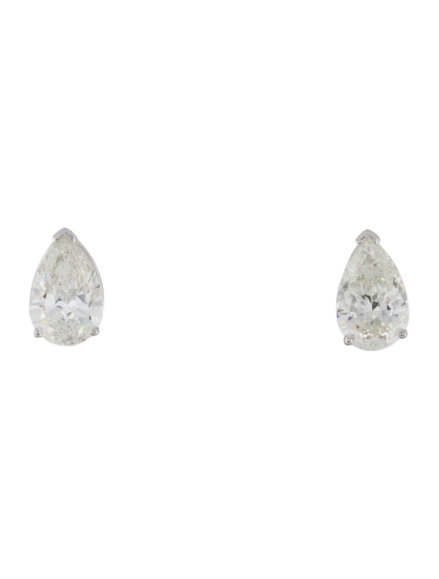 Earrings 14K 3.09ctw Lab-Grown Diamond Solitaire Stud Earrings