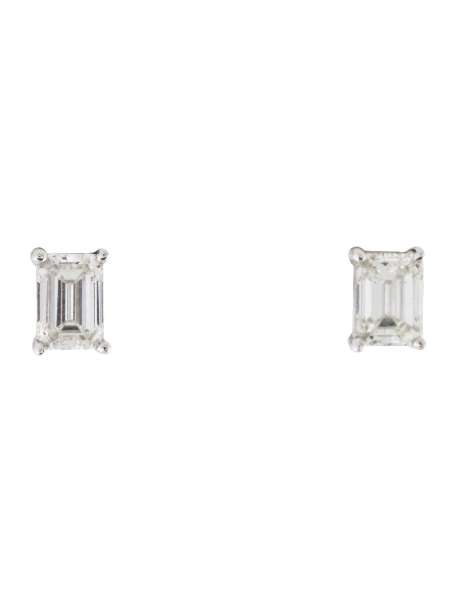 Earrings 14K 1.00ctw Lab-Grown Diamond Solitaire Stud Earrings