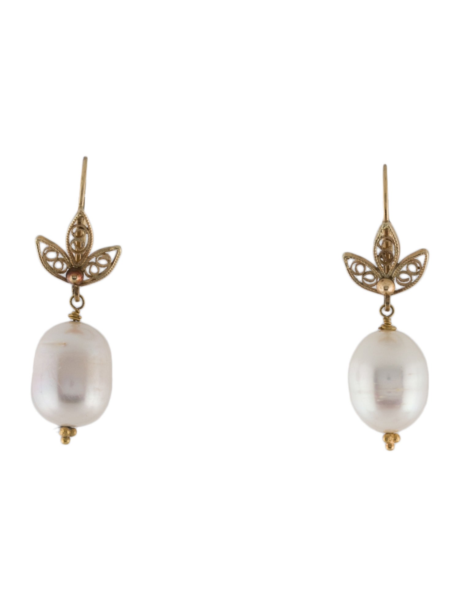Earrings 14K Pearl Drop Earrings
