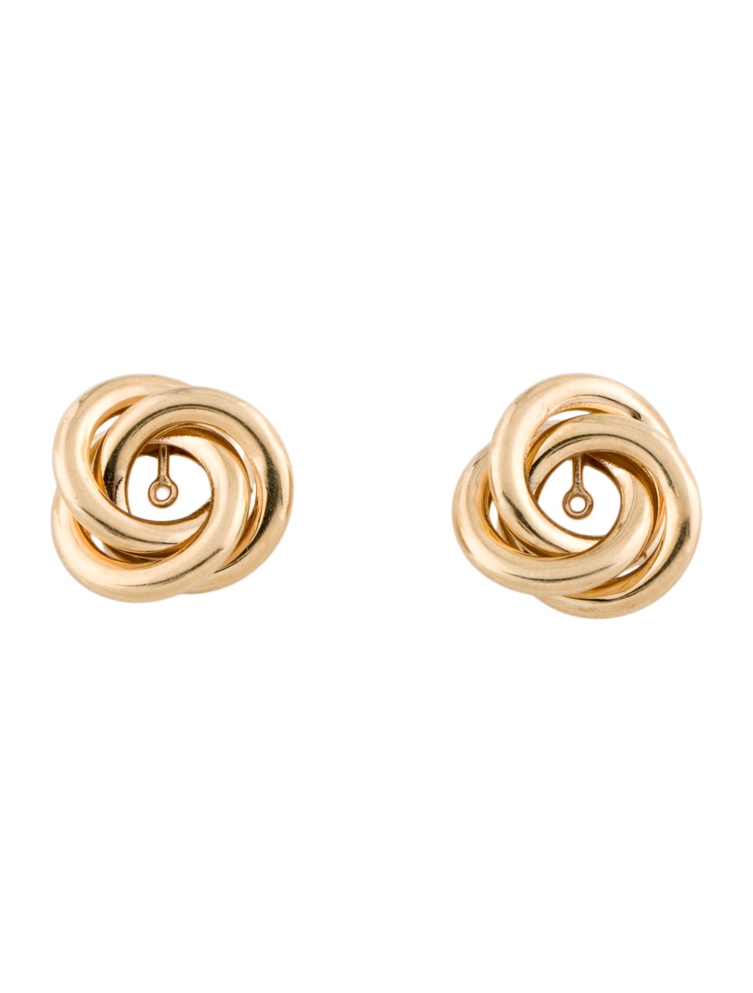 Earrings 14K Hollow Knot Earring Jackets