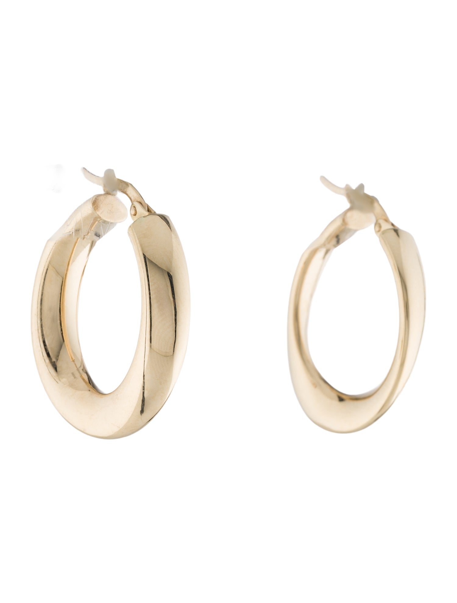 Earrings 14K Hollow Work Hoop Earrings