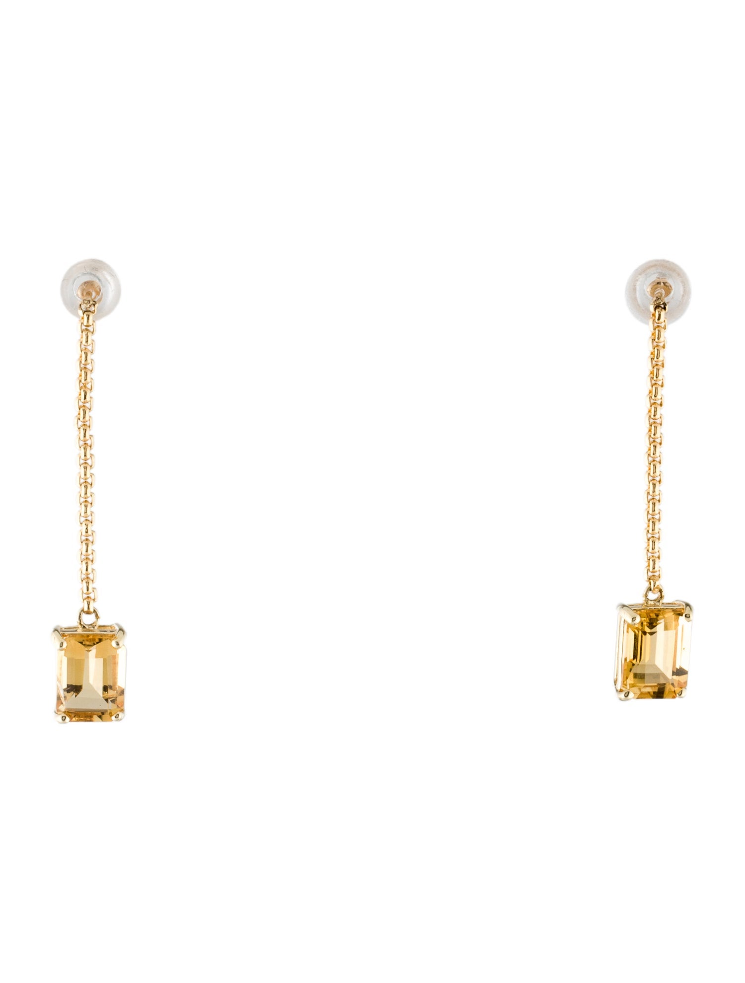 Earrings 14K 3.25ctw Citrine Drop Earrings
