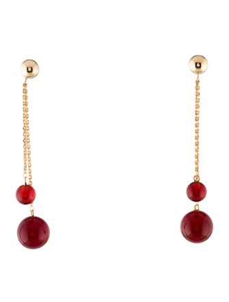 Earrings 14K Carnelian Drop Earrings