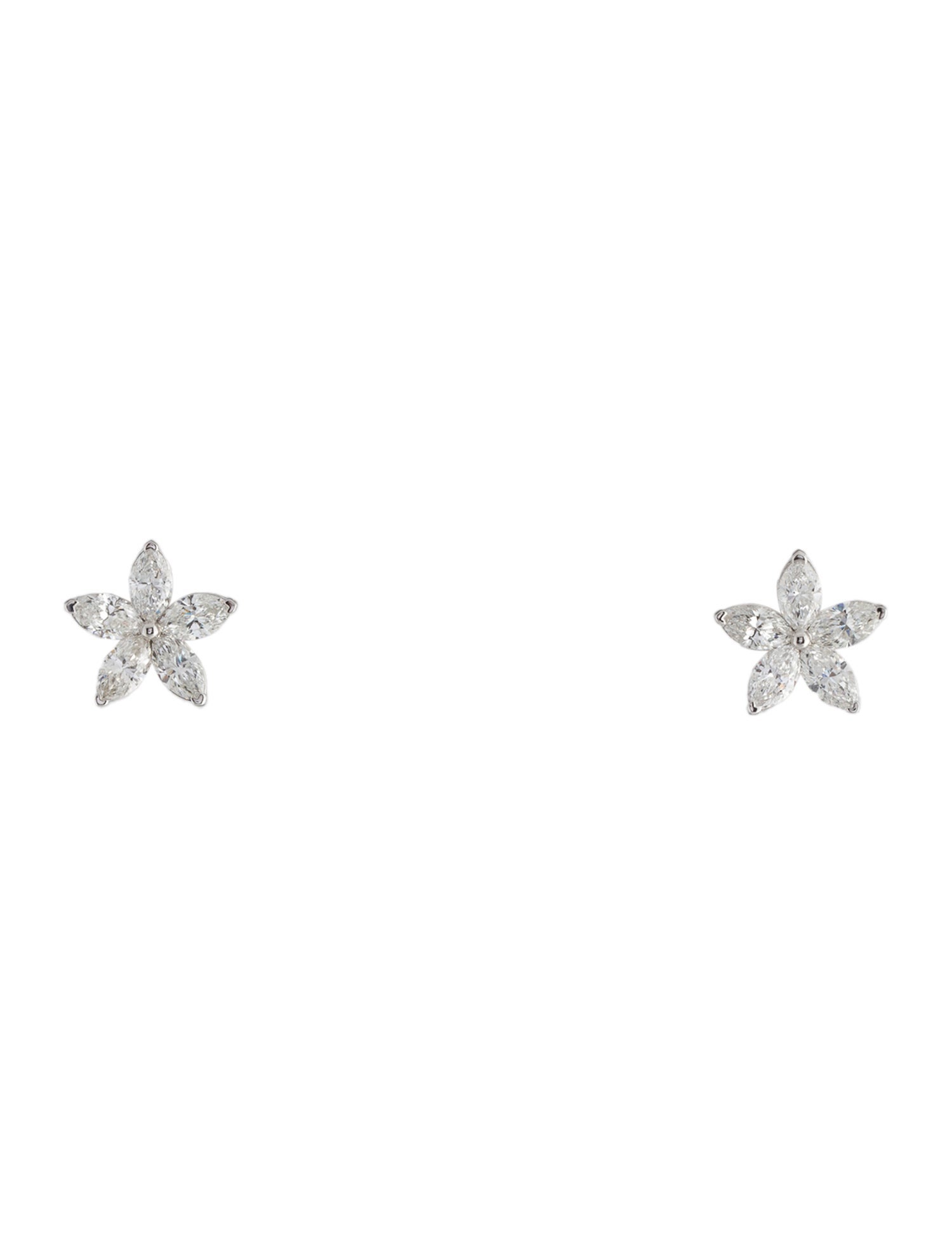 Earrings 14K 1.37ctw Diamond Marquise Stud Earrings