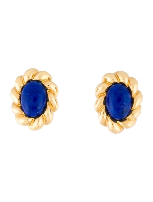 Earrings 18K 9.85ctw Lapiz Lazuli Clip-on Earrings