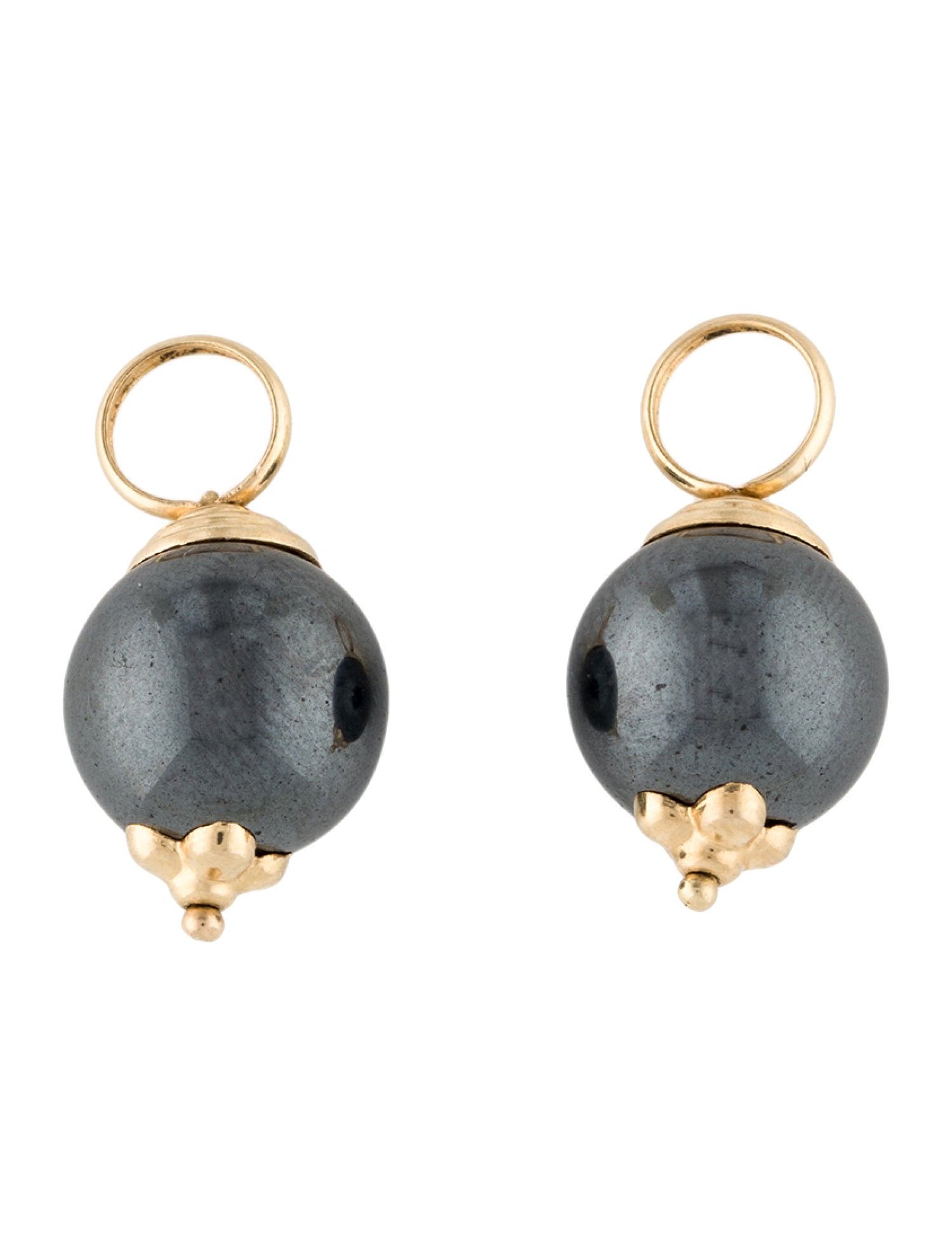 Earrings 14K Hematine Enhancers