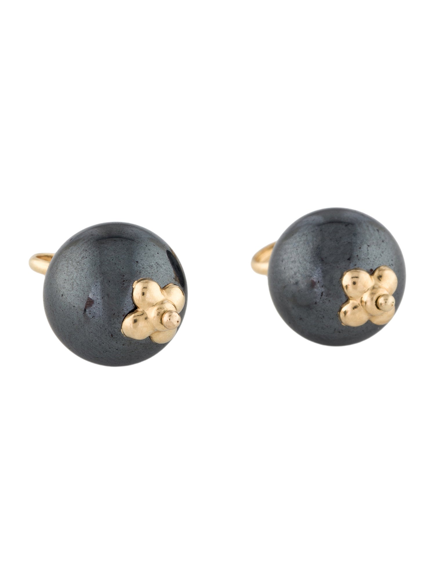 Earrings 14K Hematine Enhancers