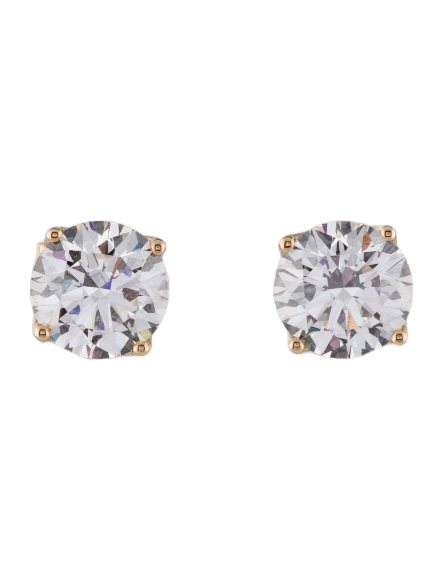 Earrings 14K 4.00ctw Lab-Grown Diamond Stud Earrings
