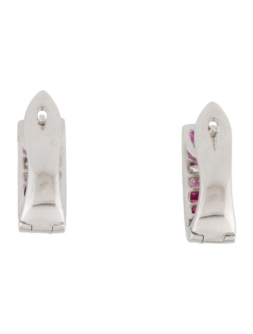 Earrings 18K 1.84ctw Ruby & Diamond Drop Earrings