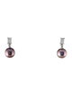 Earrings 14K Pearl & Diamond Drop Earrings