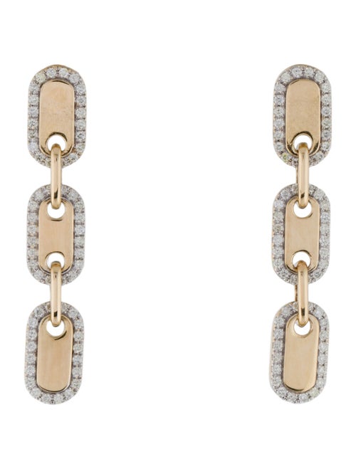 Earrings 14K Diamond Drop Earrings