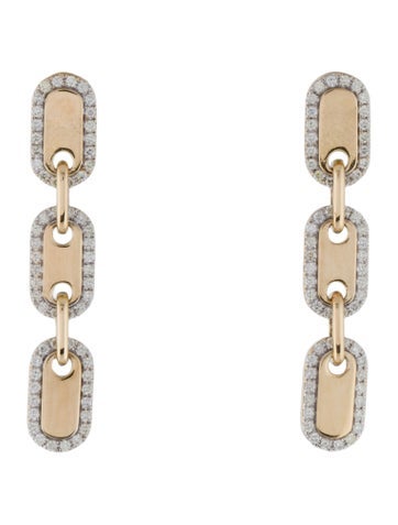 Earrings Drop 14K Diamond