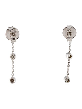 Earrings 14K Diamond Bezel Set Drop