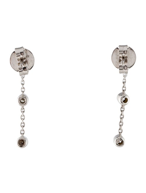 Earrings 14K Diamond Bezel Set Drop