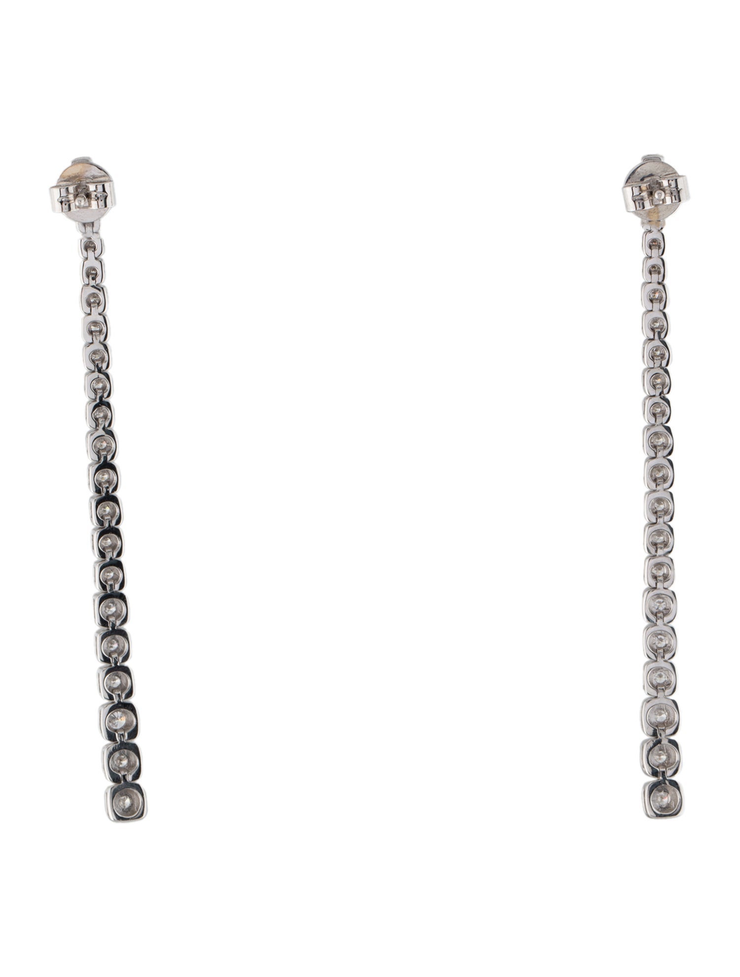 Earrings 14K Diamond Tapered Drop