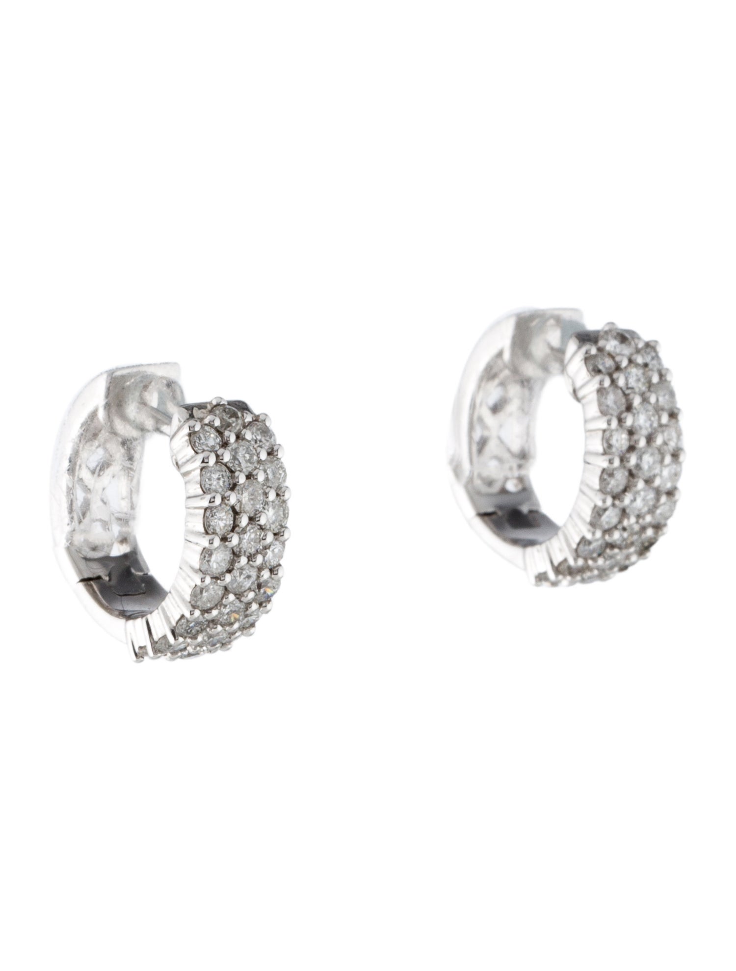Earrings 14K 1.00ctw Diamond Huggie Earrings